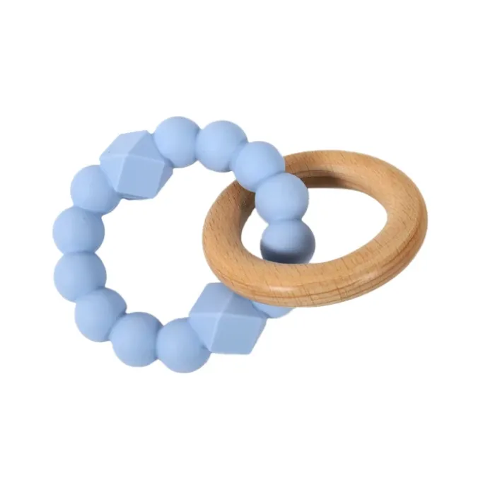 Anneau de dentition bleu soft