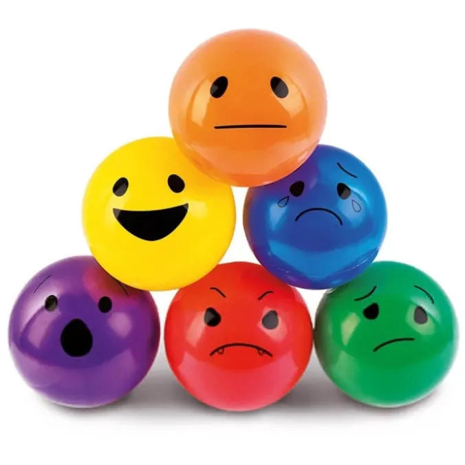 Balles expressions par 6 - Grandes - 15 cm