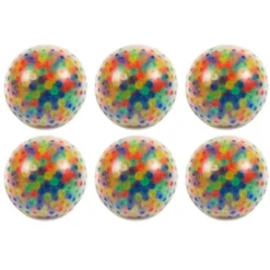 Balles à triturer multicolore par 6
