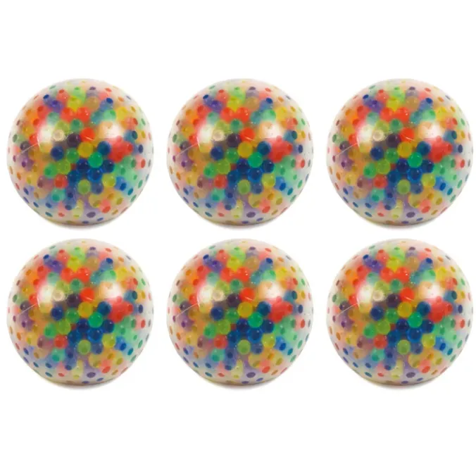Balles à triturer multicolore par 6