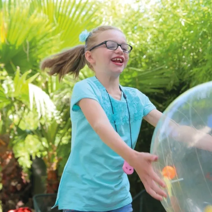 Ballon activité transparent 50 cm