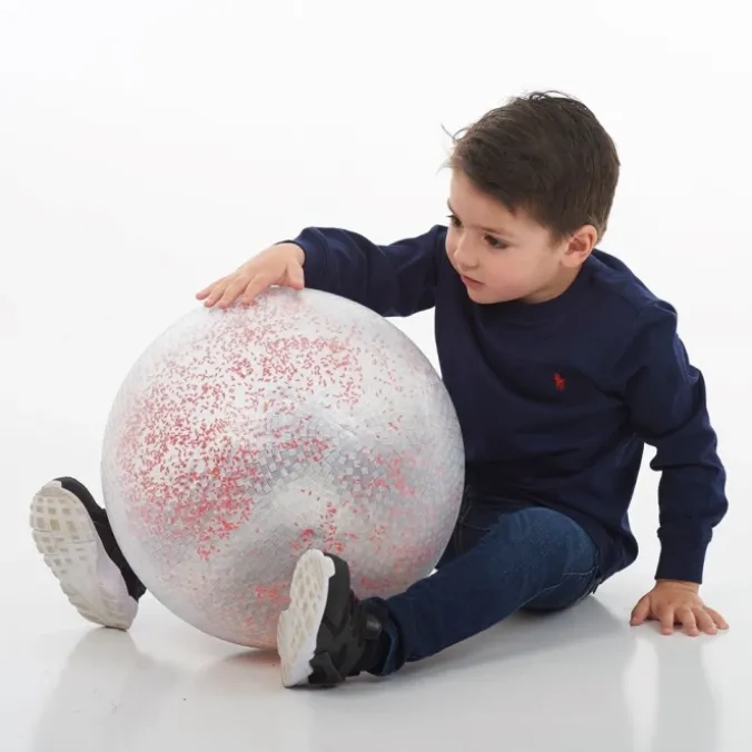 Ballon transparent confettis
