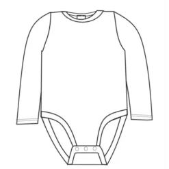 Body tee-shirt manches longues - Bleu