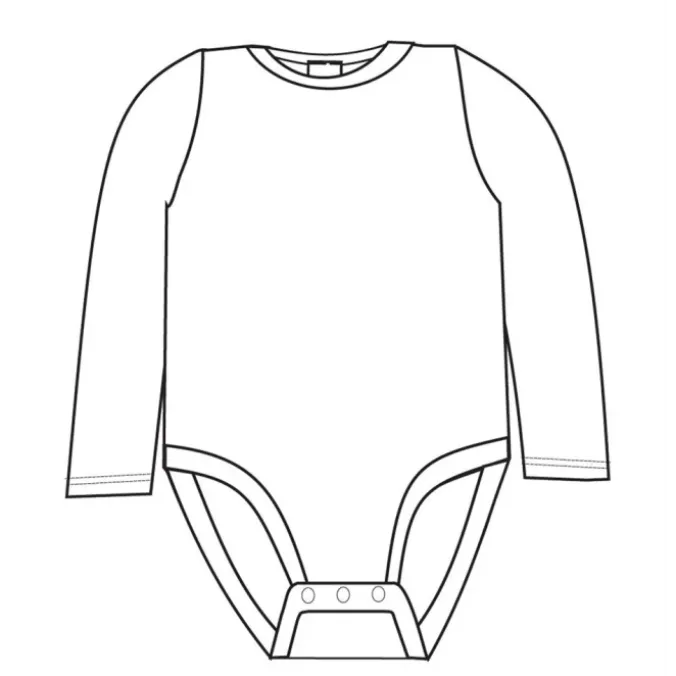Body tee-shirt manches longues - Bleu
