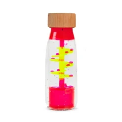 Bouteille sensorielle spirale rose