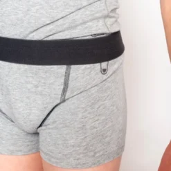 Boxers garçon ultra doux gris - Lot de 2