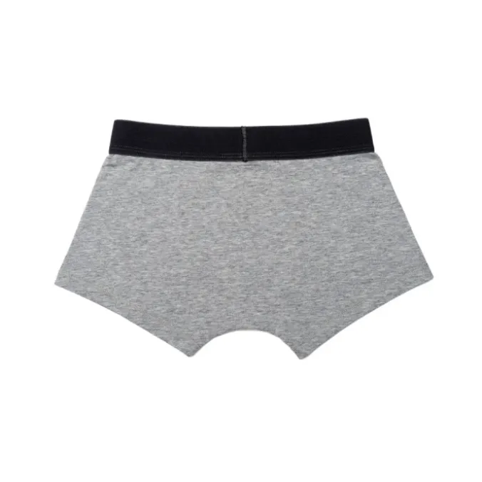 Boxers garçon ultra doux gris - Lot de 2
