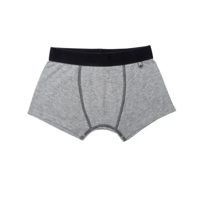 Boxers garçon ultra doux gris - Lot de 2