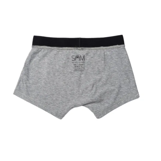 Boxers garçon ultra doux gris - Lot de 2