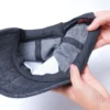 Casquette denim lestee