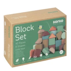 Coffret de blocs de construction en liège - par 40