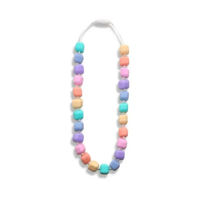 Collier princesse et le pois arc-en-ciel - pastel