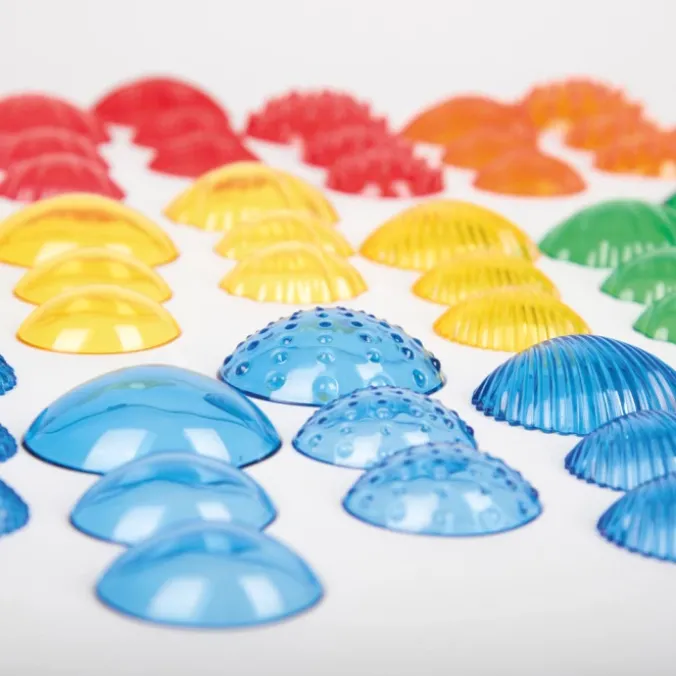 Coquillages multicolores tactiles par 108