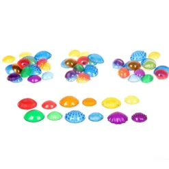 Coquillages multicolores tactiles par 108