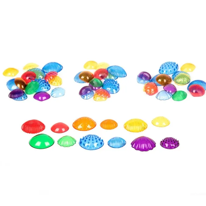 Coquillages multicolores tactiles par 108