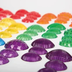 Coquillages multicolores tactiles par 108