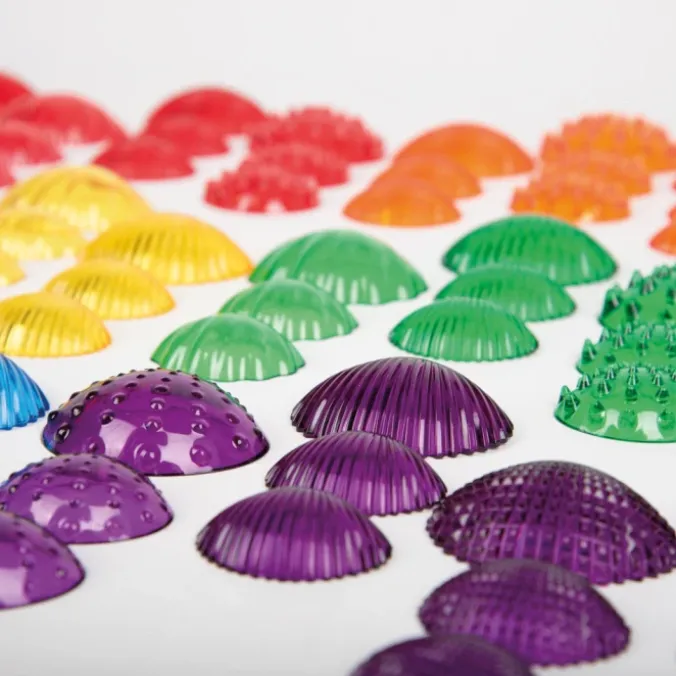 Coquillages multicolores tactiles par 108