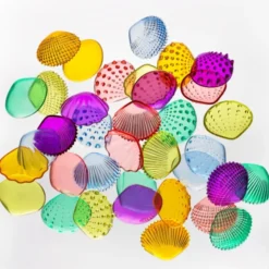 Coquillages multicolores tactiles par 108