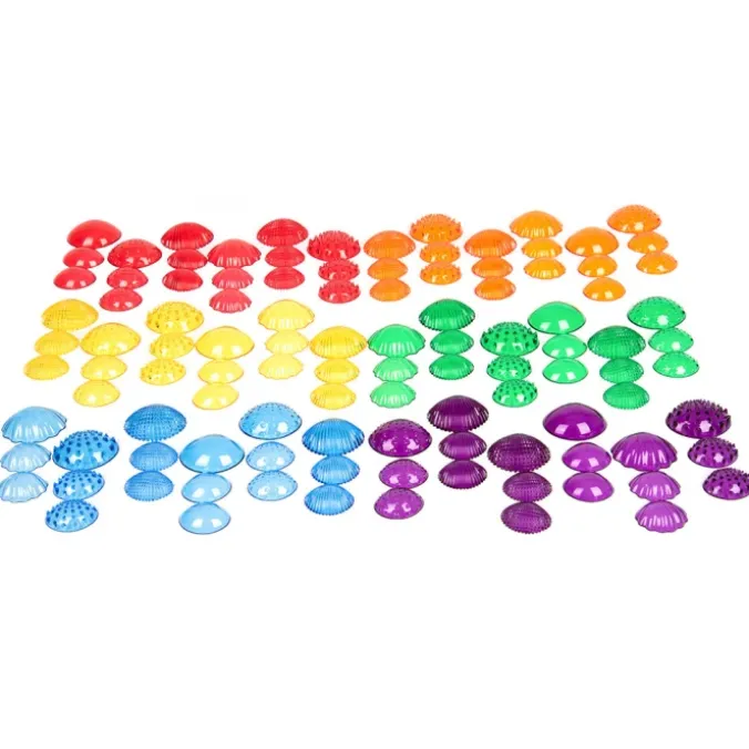 Coquillages multicolores tactiles par 108