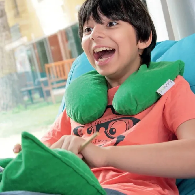 Coussin de nuque chauffant lesté