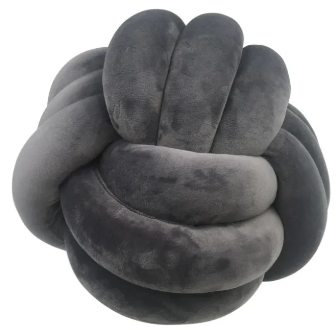 Coussin nœud - Gris