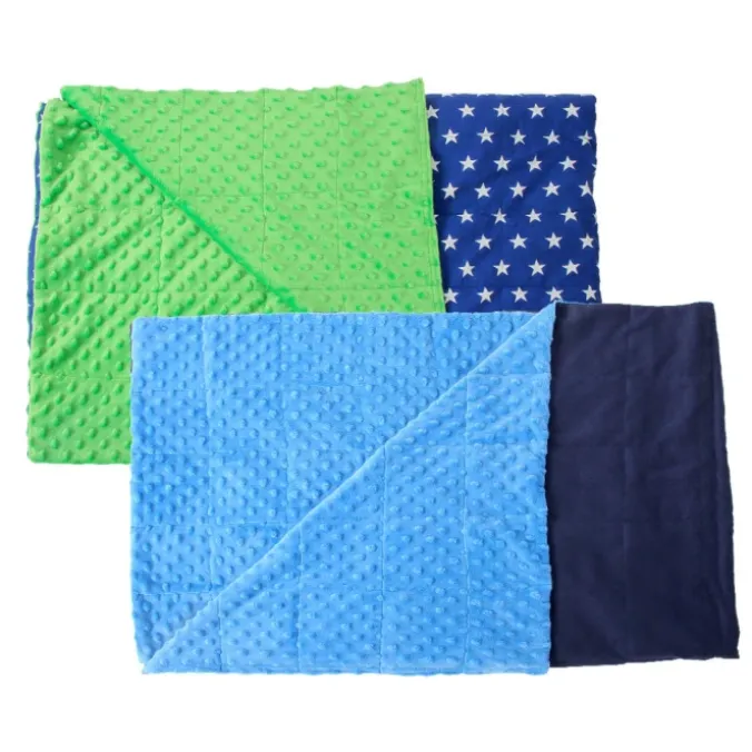 Couverture lestée - 90 x 120 cm - 1 kg - bleu