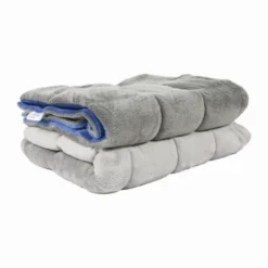 Couverture lestée 50 x 70 cm - 2 kg - gris clair/gris foncé