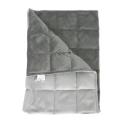 Couverture lestée 50 x 70 cm - 2 kg - gris clair/gris foncé