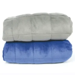 Couverture lestée 50 x 70 cm - 2 kg - gris clair/gris foncé
