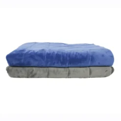 Couverture lestée 100 x 150 cm - 3 kg - gris clair/gris foncé