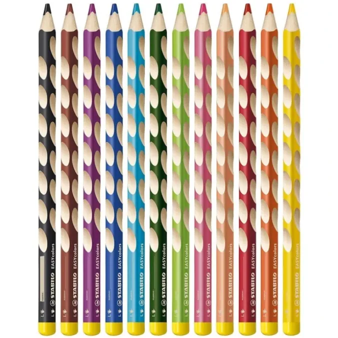 Crayons de couleur easy par 12 - Droitier