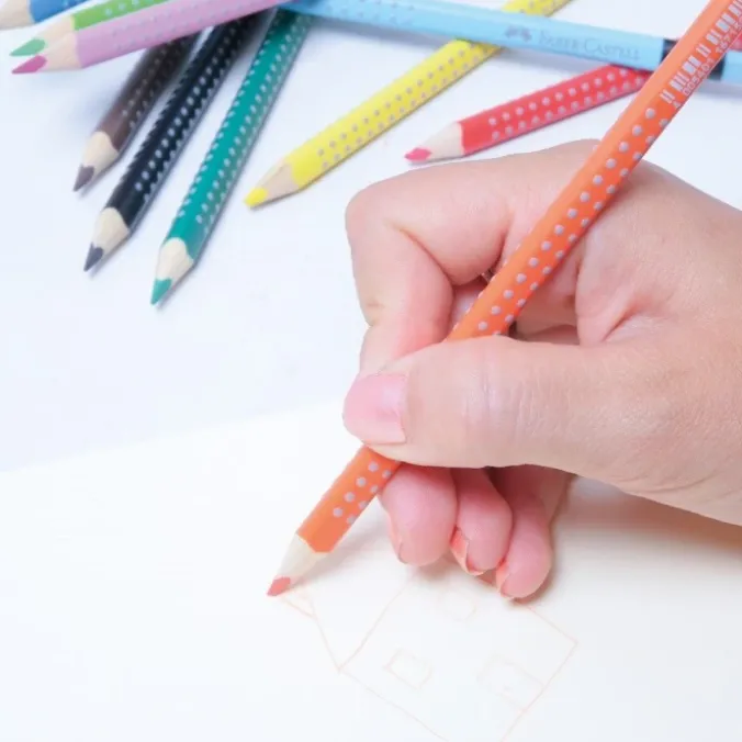 Crayons de couleur grip par 10