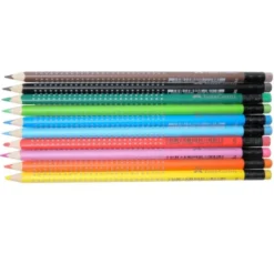 Crayons de couleur grip par 10
