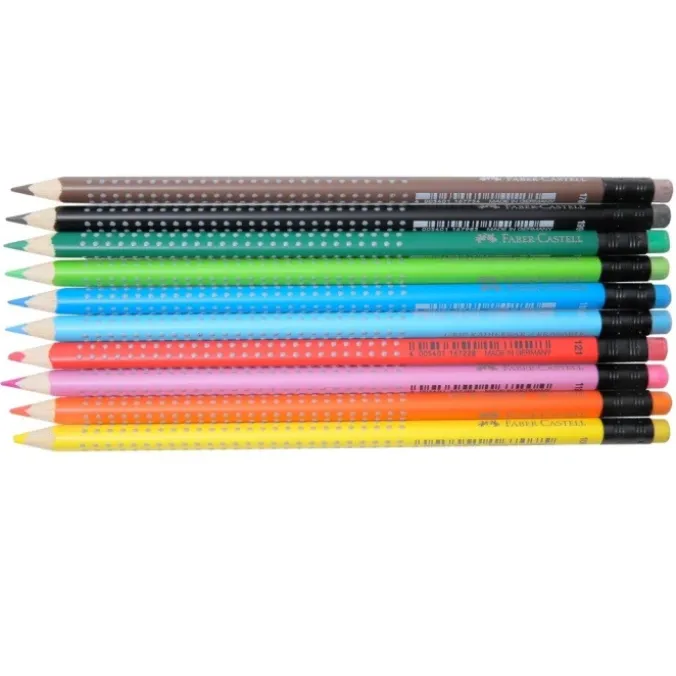 Crayons de couleur grip par 10