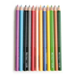 Crayons de couleur jumbo grip x 12