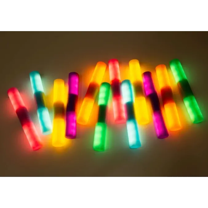 Cylindres lumineux sensoriels - lot de 12