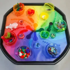 Décor arc-en-ciel pour bac d'exploration