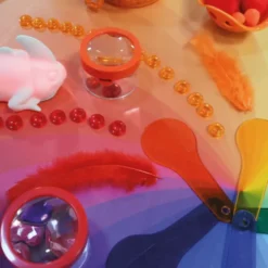 Décor arc-en-ciel pour bac d'exploration