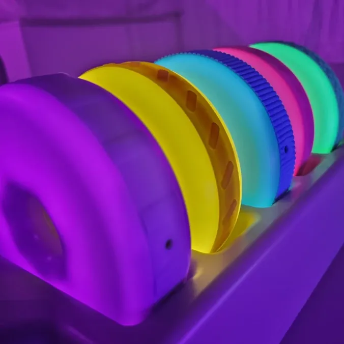 Disques sensoriels lumineux et texturés