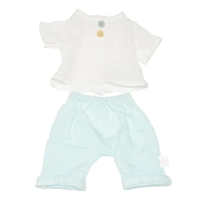 Ensemble bleu clair pour poupée inclusive