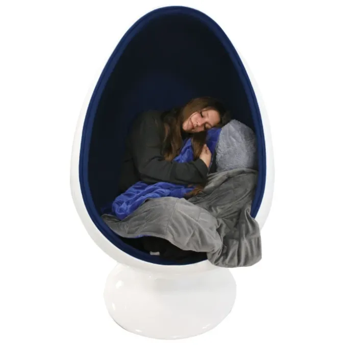 Fauteuil oeuf bleu