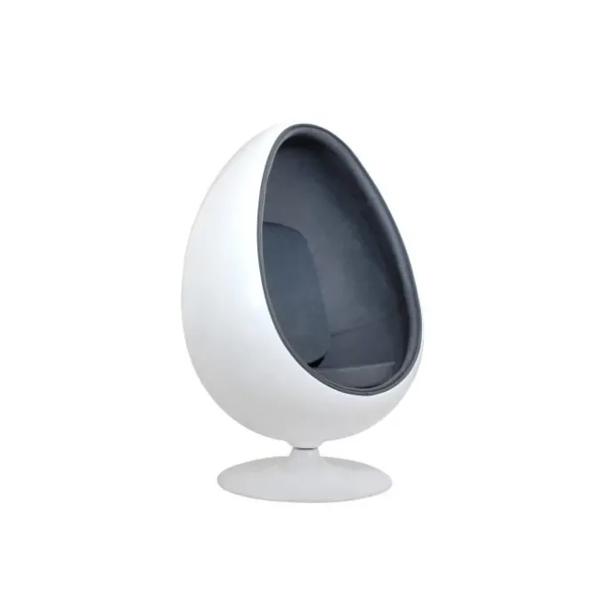 Fauteuil oeuf gris
