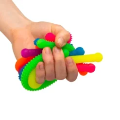 Fidget nouilles néon texturés