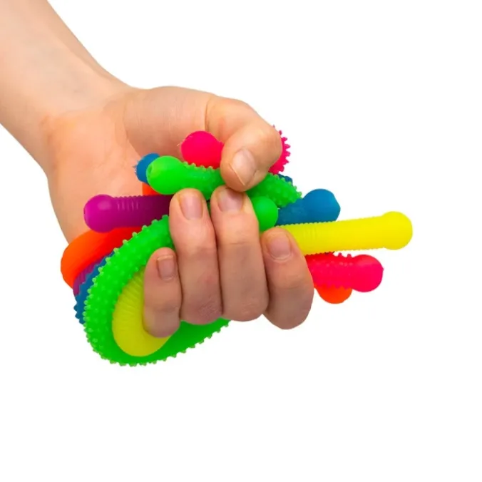 Fidget nouilles néon texturés