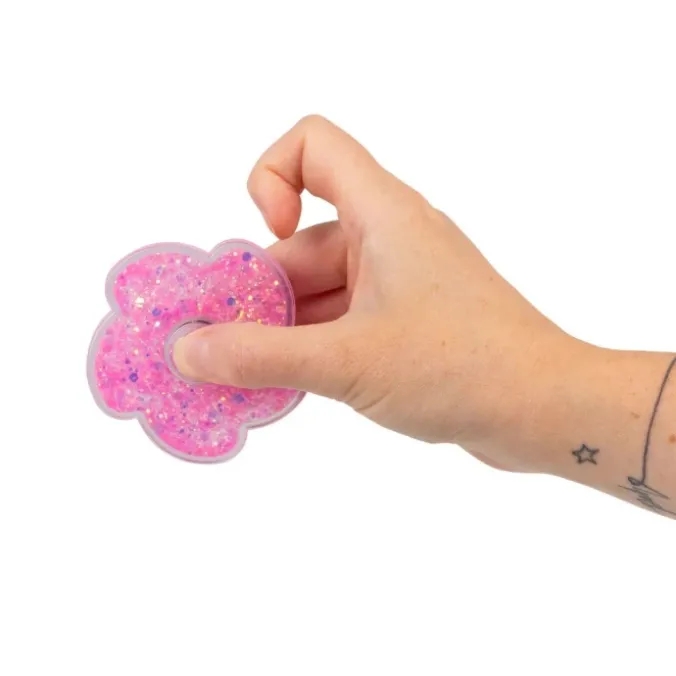Fidget spinner à paillettes liquides