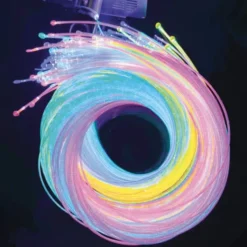 150 fils de fibres optiques colorés - 1,5 m