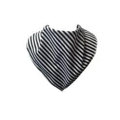 Foulards bavoirs bibbles - kaki/gris/rayures x 3