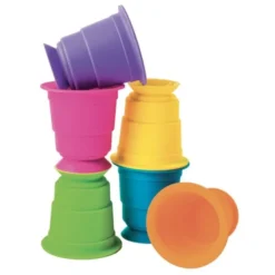 Gobelets d'empilage ventouse par 6