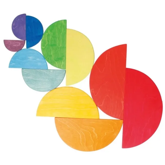 Grands demi-cercles en bois