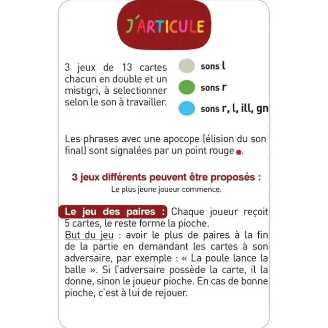 J'articule les sons r-l-ill-gn
